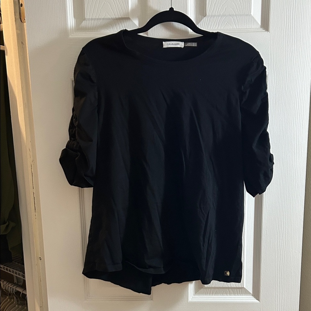 Calvin Klein Black Long Sleeve Top